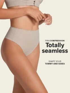 Moderate Compression Seamless Thong Contouring Panty -Sexy Underwear Shop 1117521168H9 OM B 1