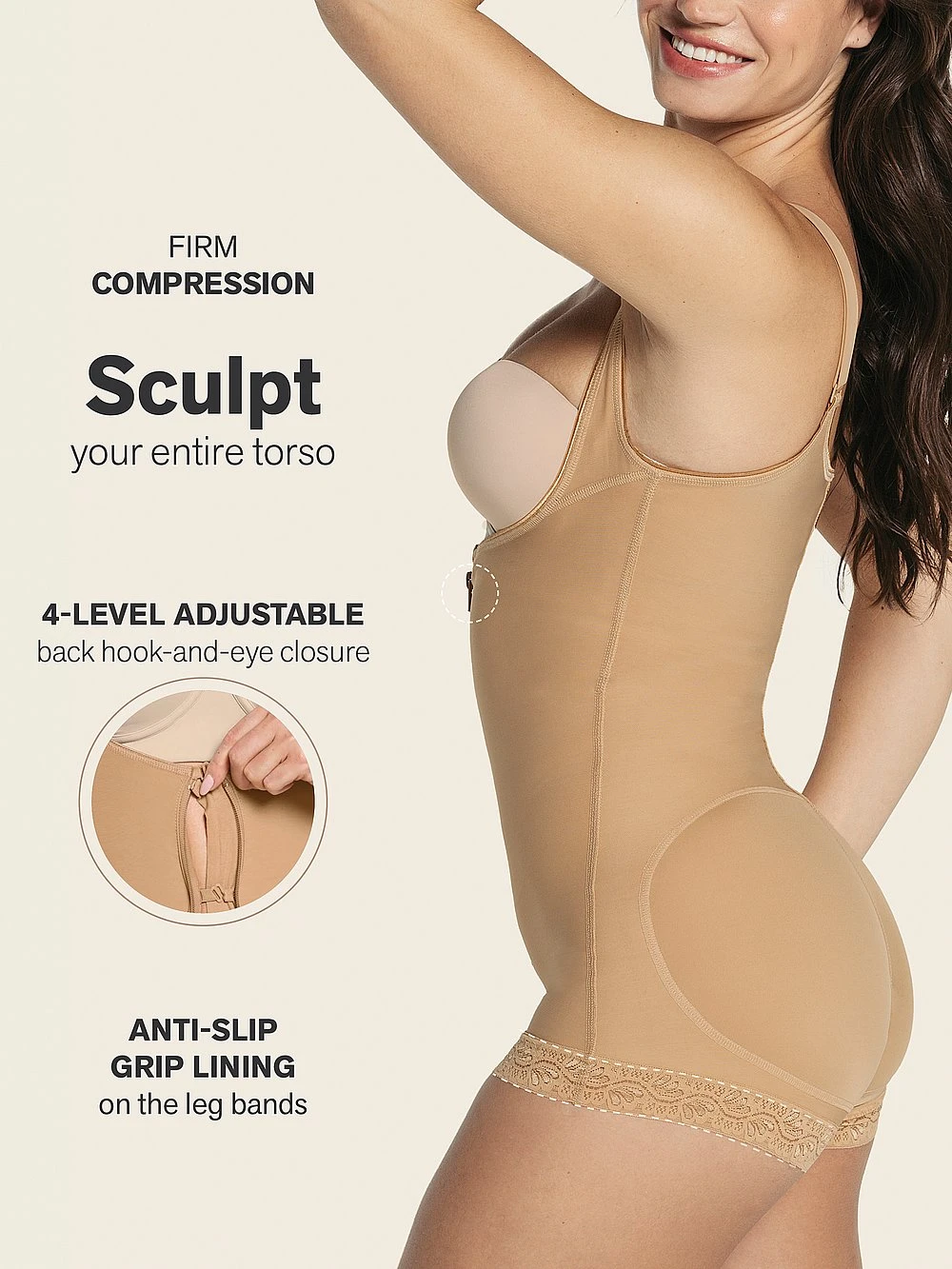 Firm Compression Open Bust Body Shaper Boyshorts 7 Firm Compression Open Bust Body Shaper Boyshorts - Image 5