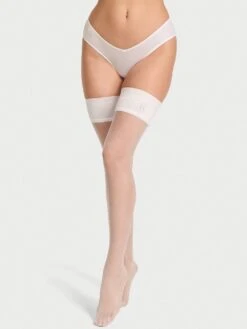 Crystal Logo Thigh Highs