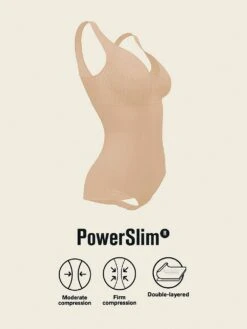 Sheer Stripe Detail Sculpting Bodysuit -Sexy Underwear Shop 1120677432H1 OF DET