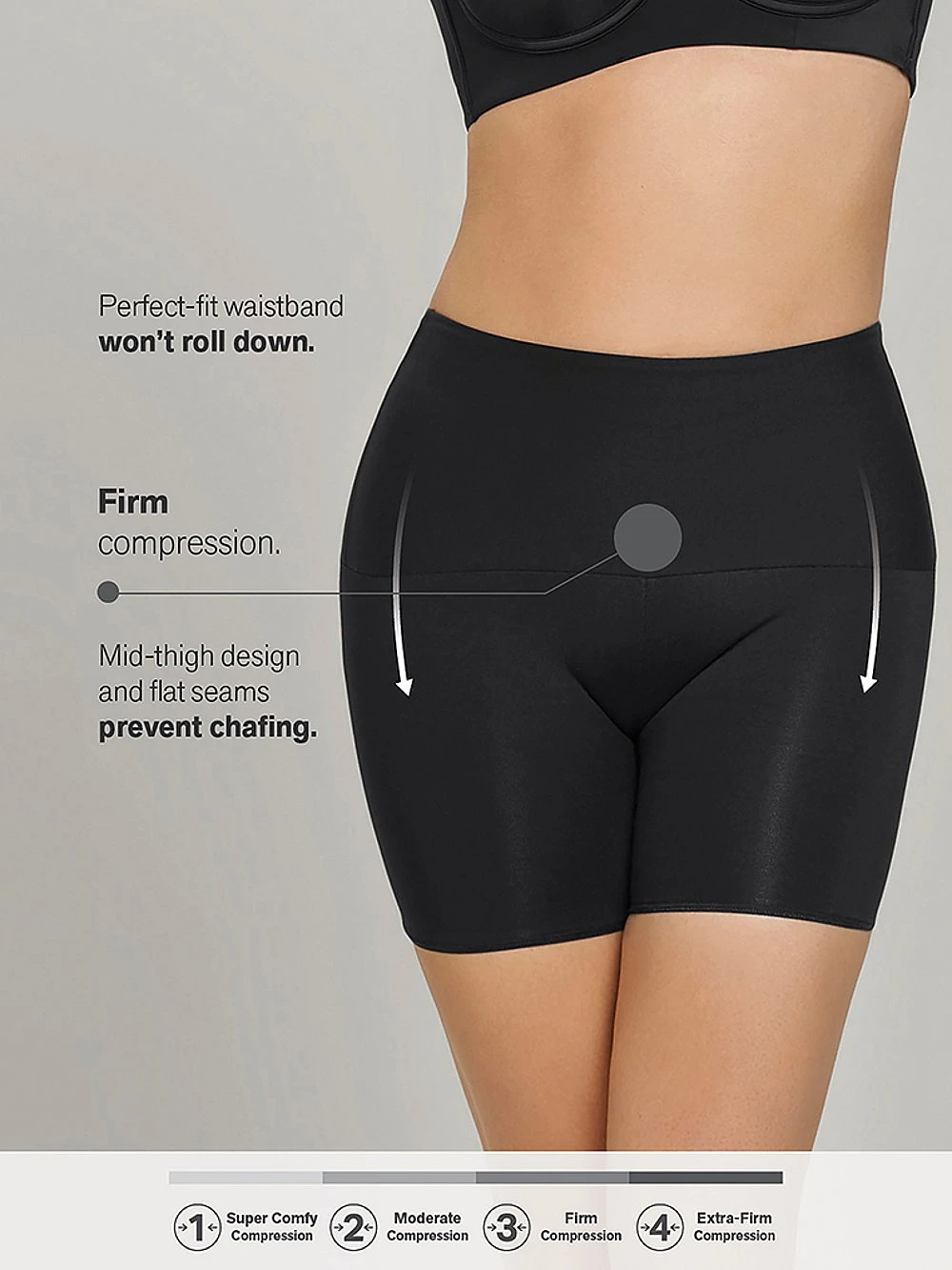 Firm Compression High-Waist Shaper Slip Shorts 16 Firm Compression High-Waist Shaper Slip Shorts - Image 14