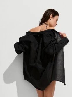 Boyfriend Shirt Dress -Sexy Underwear Shop 112142056AZK OM B