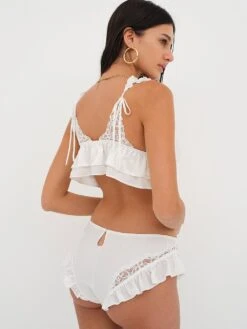 Butterfly Lace Ruffle Cheeky Panty 24 Butterfly Lace Ruffle Cheeky Panty -Sexy Underwear Shop 1121871192D0 OM B