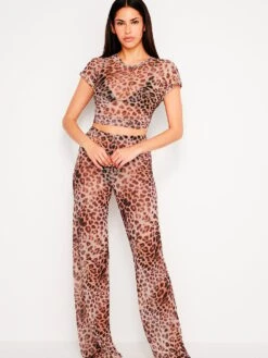 GOOD AMERICAN Mesh Wide Leg Pants -Sexy Underwear Shop 11232853A412 OM F