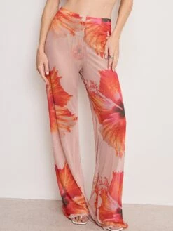 GOOD AMERICAN Mesh Wide Leg Pants -Sexy Underwear Shop 11232853A501 OF DET