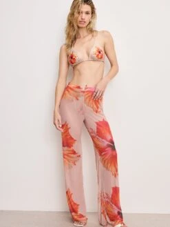 GOOD AMERICAN Mesh Wide Leg Pants -Sexy Underwear Shop 11232853A501 OM F