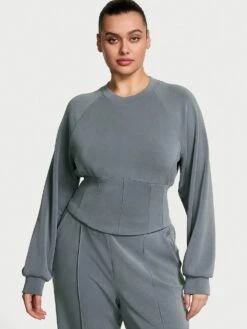 VSX Featherweight Knit Corset Crewneck 18 VSX Featherweight Knit Corset Crewneck -Sexy Underwear Shop 112366385HY0 OM F