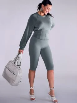 VSX Featherweight Knit Corset Crewneck 20 VSX Featherweight Knit Corset Crewneck -Sexy Underwear Shop 112366385HY0 OM S