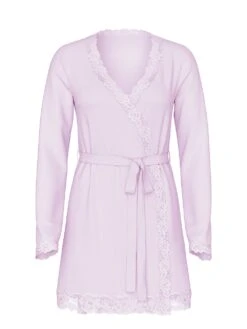 Victoria's Secret Modal Soft Lace-Trim Wrap Robe -Sexy Underwear Shop 1123702214EV OF F DGA