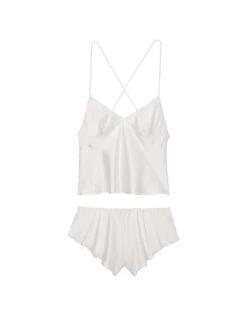 Victoria's Secret Satin Open-Back Cami & Shorts Set -Sexy Underwear Shop 1123704634Y5 OF F