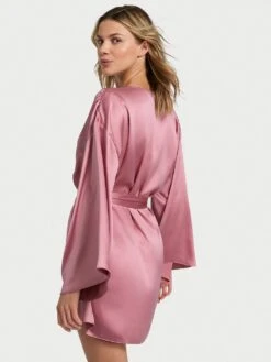 Victoria's Secret Short Satin Robe -Sexy Underwear Shop 112370494SHM OM B