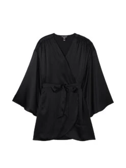 Victoria's Secret Short Satin Robe -Sexy Underwear Shop 1123704954A2 OF F
