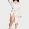 Victoria's Secret Satin Midi Robe 1 Victoria's Secret Satin Midi Robe -Sexy Underwear Shop 1123705034Y5 OM F