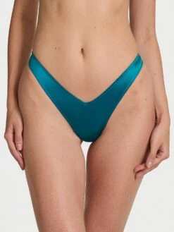 Smooth Strappy-Back High-Leg Thong Panty -Sexy Underwear Shop 112384361WFY OM F