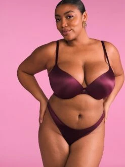 Smooth Strappy-Back High-Leg Thong Panty -Sexy Underwear Shop 1123843628P7 OM S