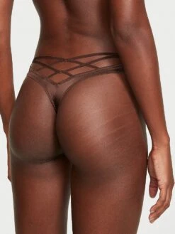 Rose Lace-Trim High-Leg Thong Panty -Sexy Underwear Shop 1123843633F6 OM B 3