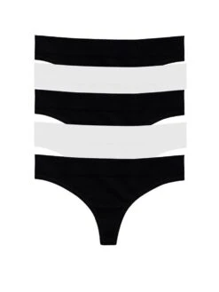 5-Pack Regular Rise Thong Panties -Sexy Underwear Shop 1124215652Z8 OF F