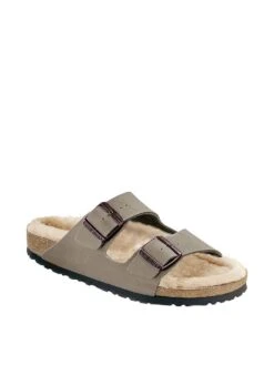 Birkenstock Arizona Shearling Suede Sandals