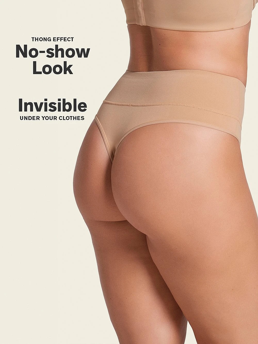 Moderate Compression High-Waisted Shaper Thong Panty 8 Moderate Compression High-Waisted Shaper Thong Panty - Image 6