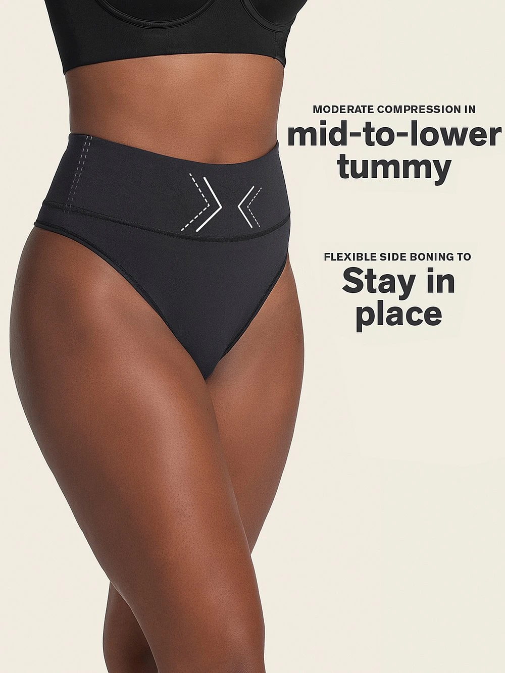 Moderate Compression High-Waisted Shaper Thong Panty 11 Moderate Compression High-Waisted Shaper Thong Panty - Image 9