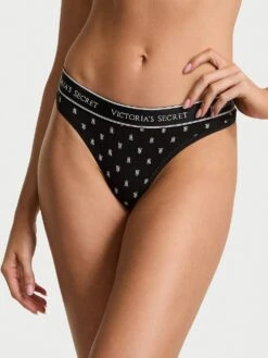 Logo Cotton Thong Panty -Sexy Underwear Shop 1124446274FO OM F 1