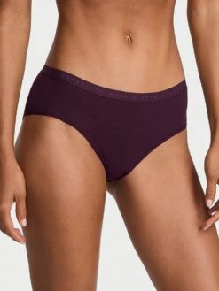 Victoria's Secret Stretch Cotton Eyelet Hiphugger Panty -Sexy Underwear Shop 1124485021P9 OM F