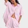 Victoria's Secret Modal-Cotton Eyelet Short Pajama Set -Sexy Underwear Shop 112452407AYX OM F