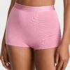 Logo Cotton High-Waist Boyshort Panty 2 Logo Cotton High-Waist Boyshort Panty -Sexy Underwear Shop 1124634309T2 OM F