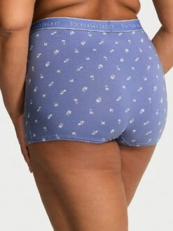 Logo Cotton High-Waist Boyshort Panty -Sexy Underwear Shop 1124634477ZV OM B