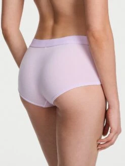 Logo Rib Cotton Boyshort Panty -Sexy Underwear Shop 1124634714EV OM B