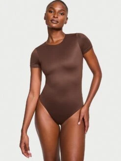 Victoria's Secret Bodywear By Victoria With FeatherSoft™ Innovation Short-Sleeve Bodysuit