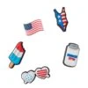 5-Pack Jibbitz USA Charms