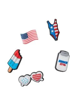 5-Pack Jibbitz USA Charms