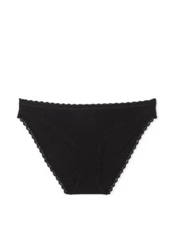 Cotton Pointelle Lace-Waist Bikini -Sexy Underwear Shop 1124962454A2 OF F