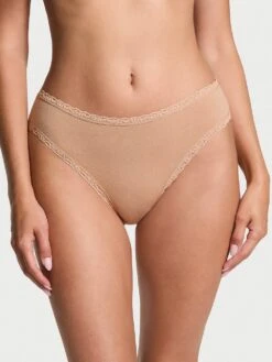 Cotton Pointelle Lace-Waist Bikini -Sexy Underwear Shop 1124962465H8 OM F