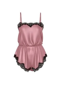 Satin Lace-Trim Romper 13 Satin Lace-Trim Romper -Sexy Underwear Shop 112501193Y9S OF F