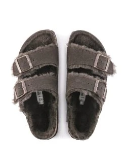 Birkenstock Arizona Shearling Suede Sandals -Sexy Underwear Shop 1125045512F2 OM B