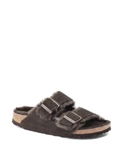 Birkenstock Arizona Shearling Suede Sandals -Sexy Underwear Shop 1125045512F2 OM F