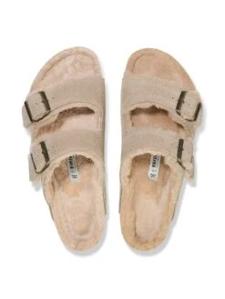 Birkenstock Arizona Shearling Suede Sandals -Sexy Underwear Shop 1125045532H6 OM B