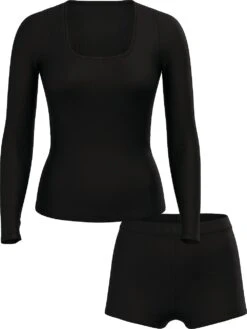 Victoria's Secret Ribbed Modal Scoop Long-Sleeve Shortie Set 17 Victoria's Secret Ribbed Modal Scoop Long-Sleeve Shortie Set -Sexy Underwear Shop 1125051754A2 OF F DGA