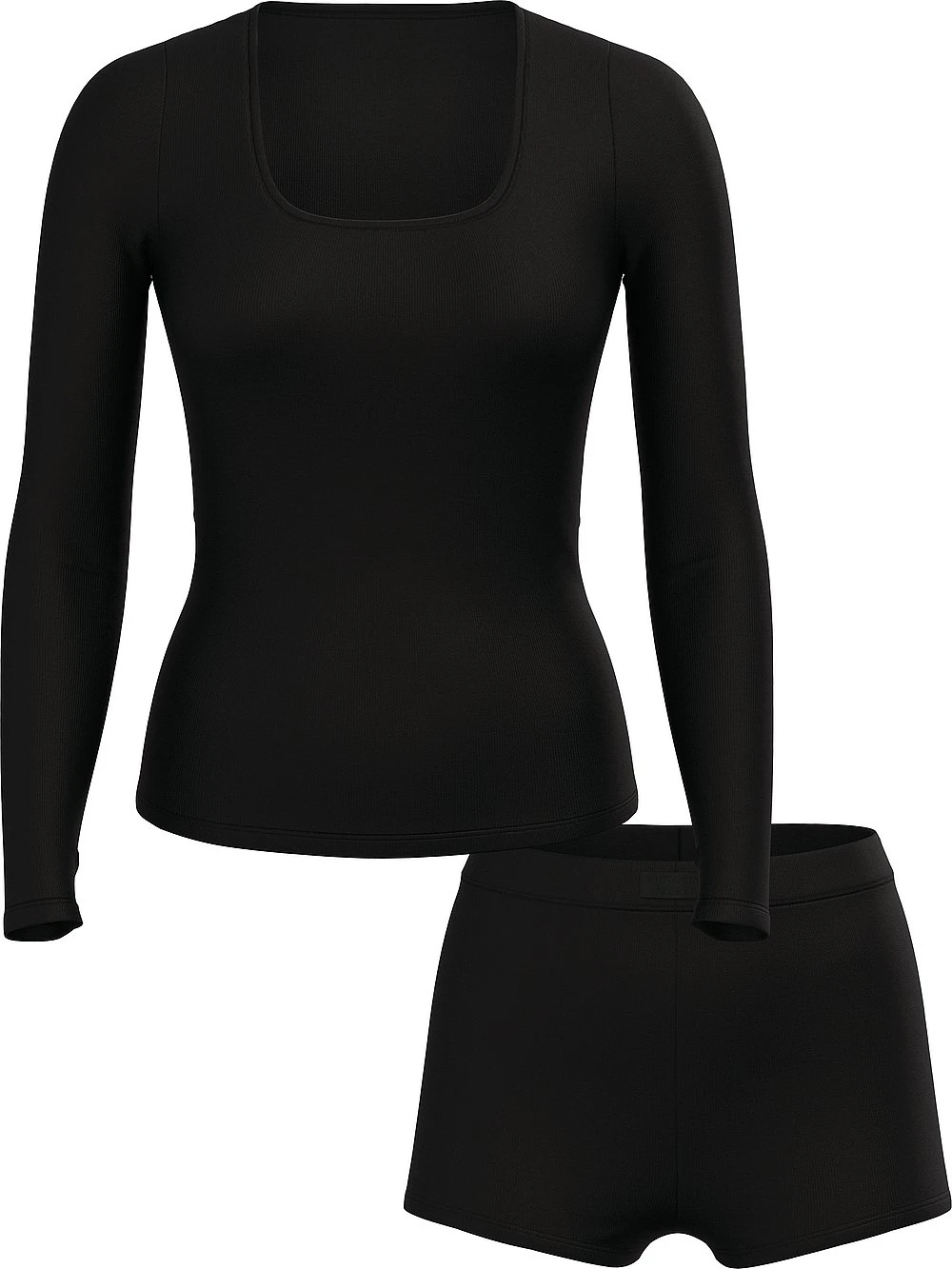 Victoria's Secret Ribbed Modal Scoop Long-Sleeve Shortie Set 10 Victoria's Secret Ribbed Modal Scoop Long-Sleeve Shortie Set - Image 8