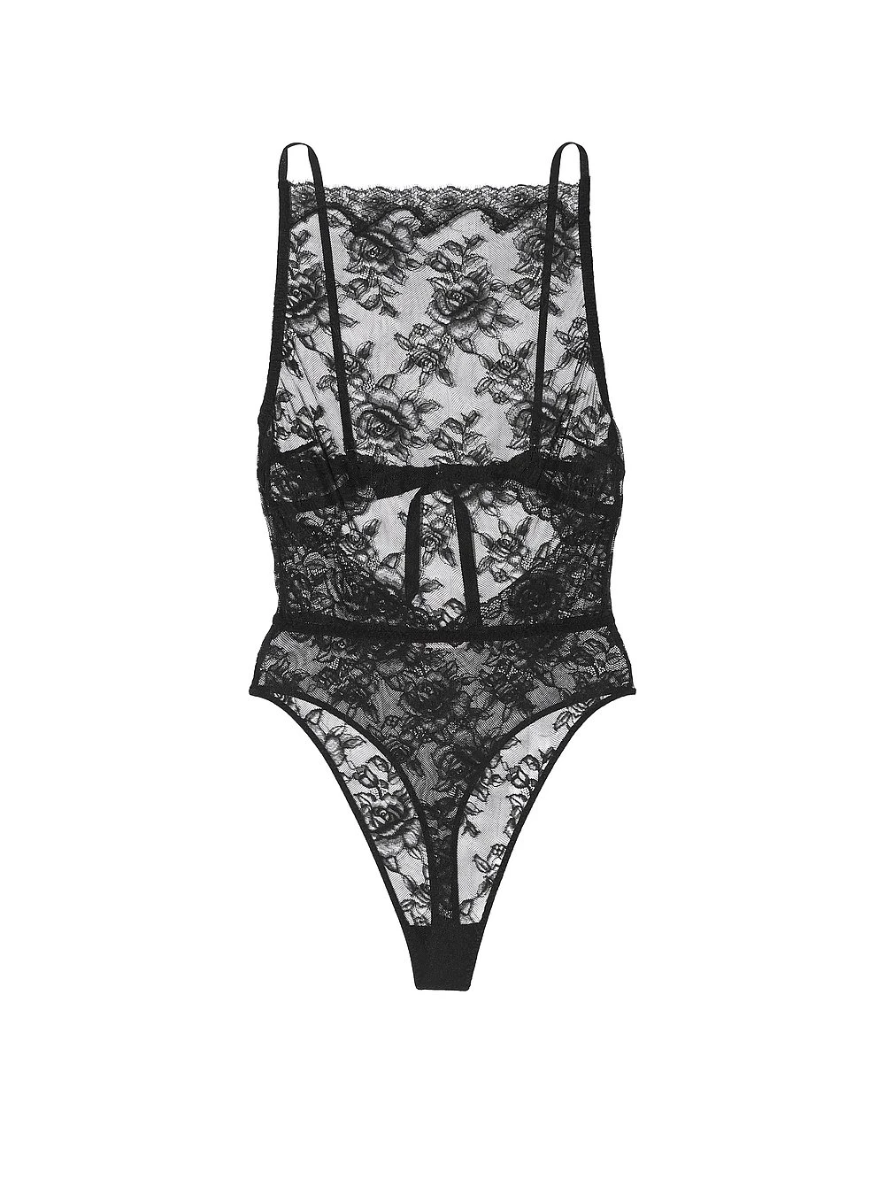 Rose Lace High-Neck Teddy 5 Rose Lace High-Neck Teddy - Image 3