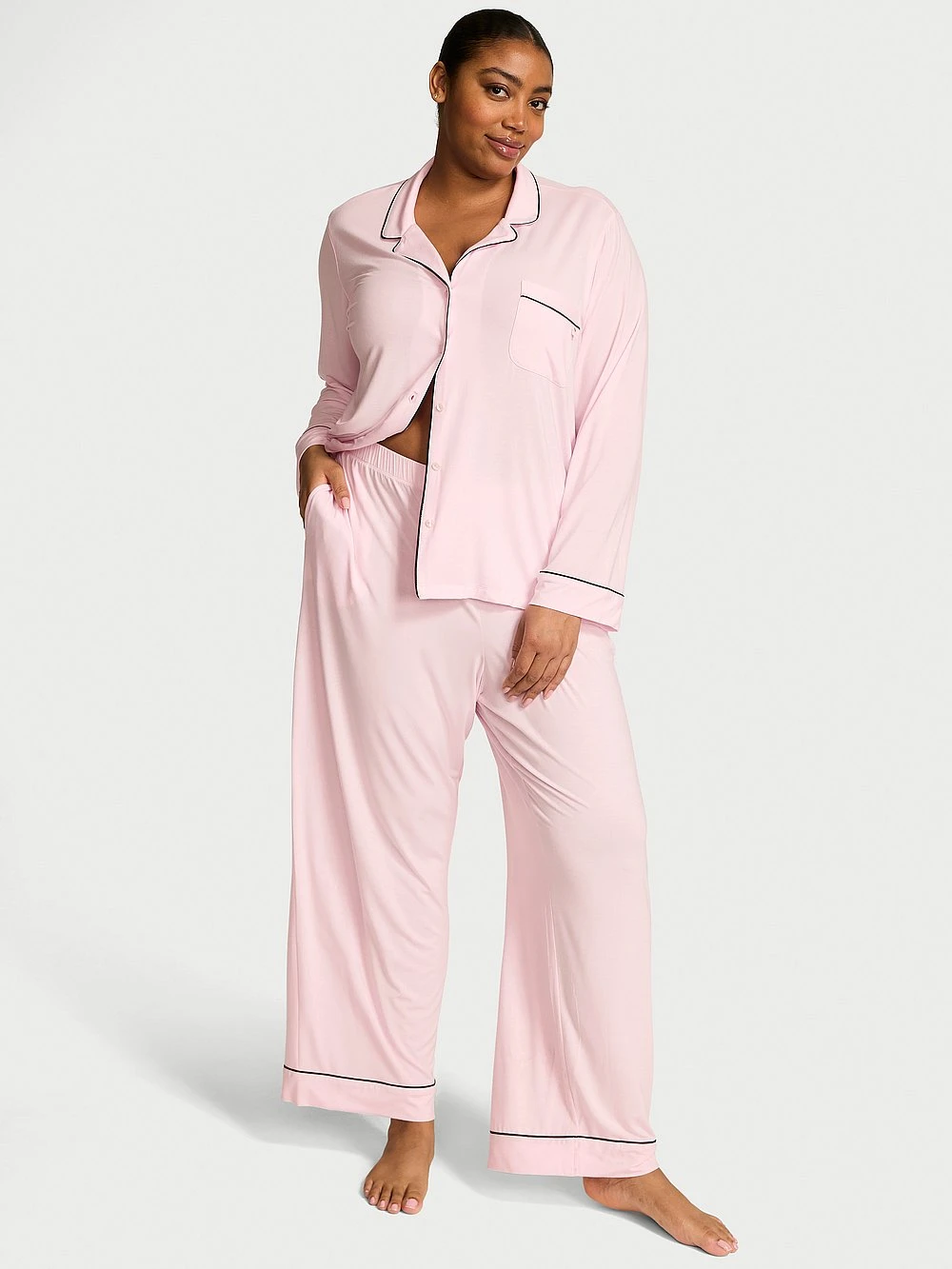 Victoria's Secret Modal Soft Eyelet Long Pajama Set 16 Victoria's Secret Modal Soft Eyelet Long Pajama Set - Image 14