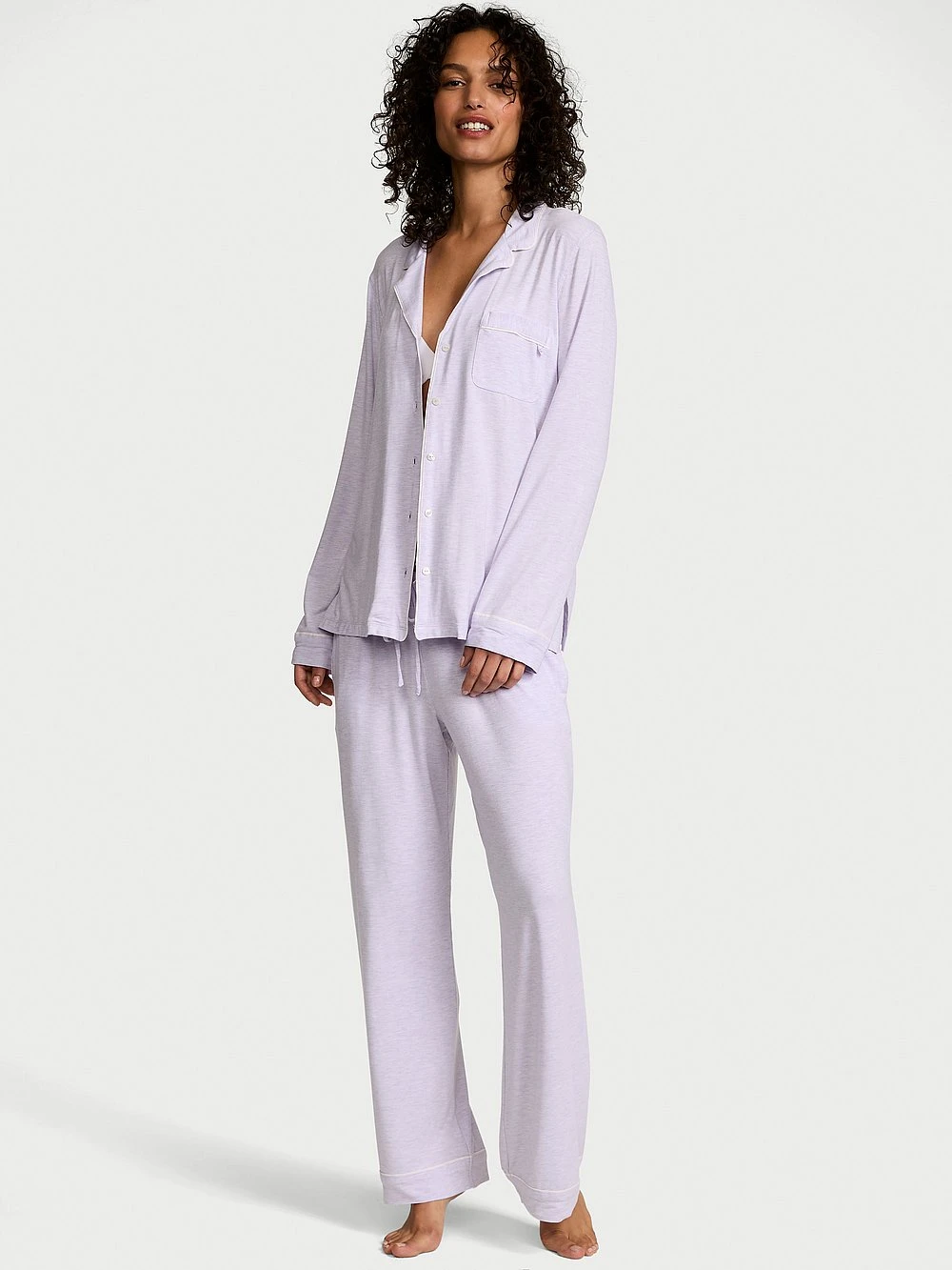 Victoria's Secret Modal Soft Eyelet Long Pajama Set 20 Victoria's Secret Modal Soft Eyelet Long Pajama Set - Image 18