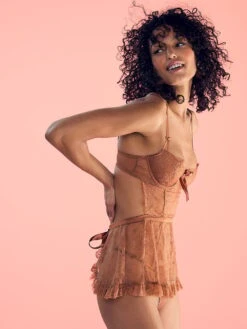 Wicked Unlined Rose Lace Apron Set -Sexy Underwear Shop 112508272YSV OM S