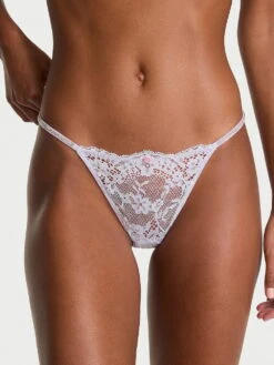 Twinkle Strap Lace V-String Panty