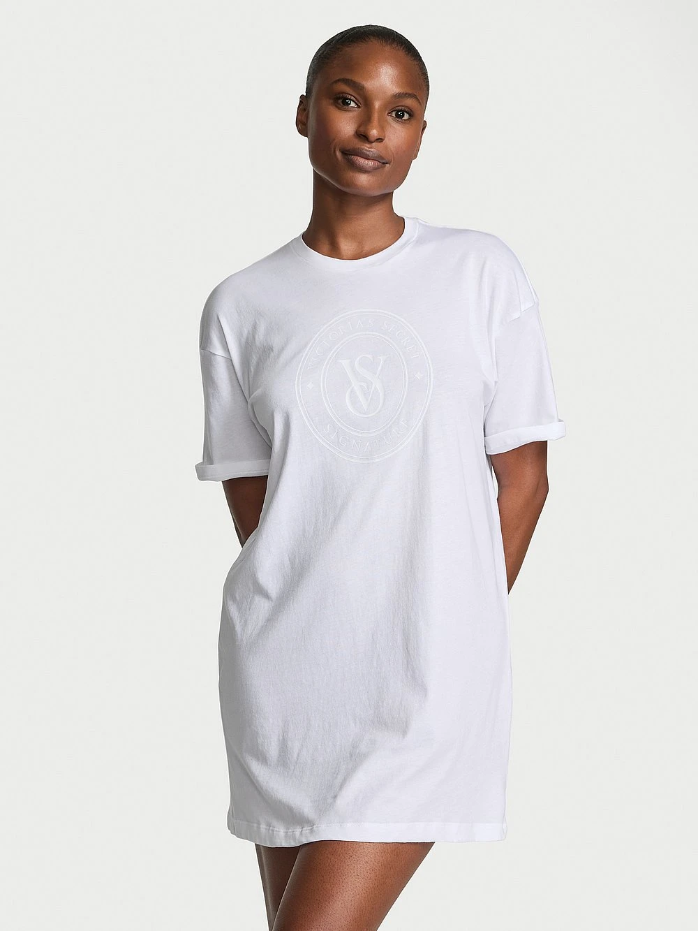 Victoria's Secret 100% Cotton Oversize Pocket Sleep Tee 6 Victoria's Secret 100% Cotton Oversize Pocket Sleep Tee - Image 4