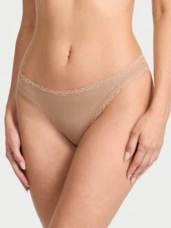 Cotton Lace-Waist Thong -Sexy Underwear Shop 1125145465H8 OM F