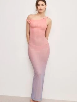 GOOD AMERICAN Mesh Twist Maxi Dress -Sexy Underwear Shop 1125370792O0 OM F