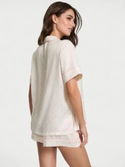 Victoria's Secret Satin Short Pajama Set -Sexy Underwear Shop 1125392377DJ OM B